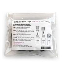 картинка Child Resistant Caps 10-Pack / Защитные крышки с колпачком-капельницей, 10 шт. в упаковке Эфирных масел doTERRA от интернет магазина aroma4you.ru