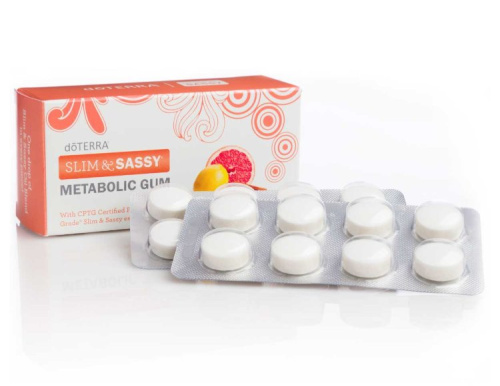картинка Slim &amp; Sassy® жевательная резинка, 32 шт Эфирные масла doTERRA от интернет магазина aroma4you.ru